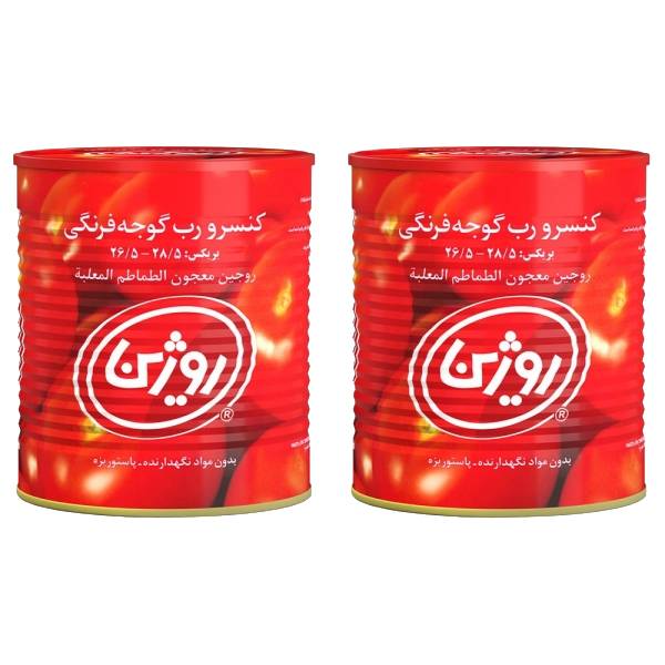 فروش رب گوجه فرنگی روژین + قیمت خرید به صرفه